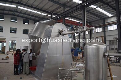 Double conical vacuum dryer